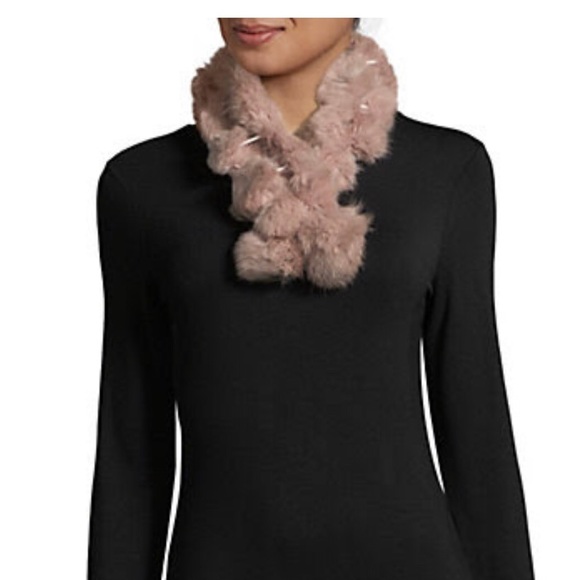 NWOT Rabbit Fur Scarf - Picture 1 of 3